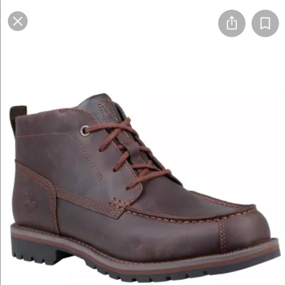 timberland grantly leather moc toe chukka boot